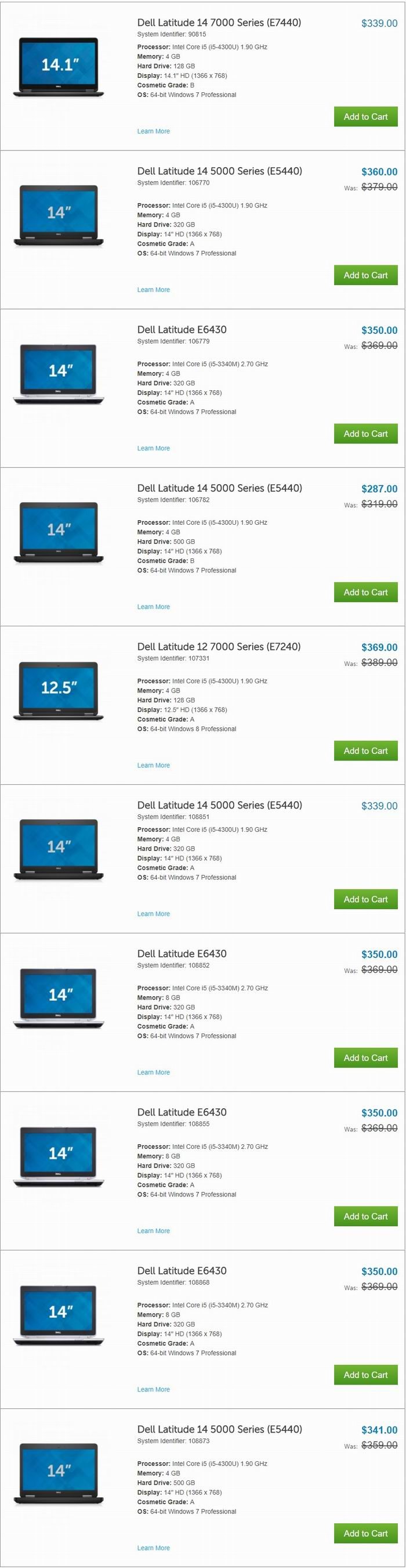 Dell Refurbished 全场翻新戴尔电脑，笔记本电脑及相关产品等特价销售，额外7.5折！
