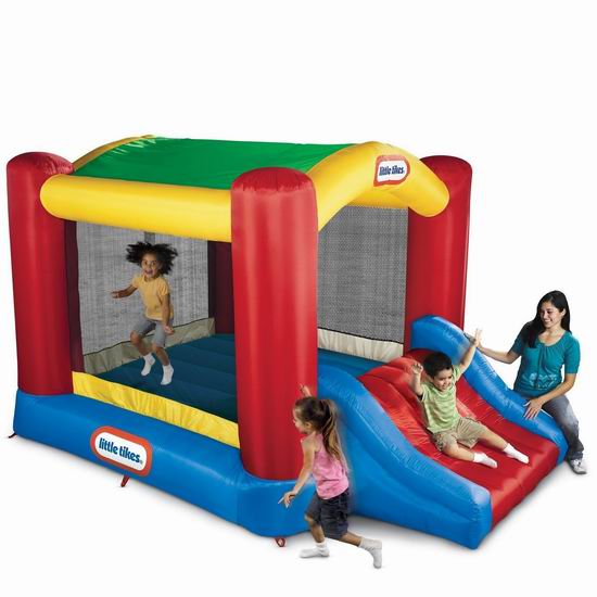  Little Tikes 小泰克 Shady Jump n Slide 大型一体式儿童充气蹦床+滑梯组合6折 269.97加元包邮！比Prime Day还便宜71加元！