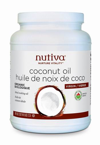  历史新低！Nutiva Organic 特级有机初榨椰子油（2.3L）4.8折 28.84加元！