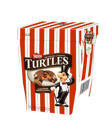  手慢无！Nestle 雀巢 Turtles 乌龟 焦糖+山核桃 牛奶巧克力（350克）2.5折 2.74加元清仓！