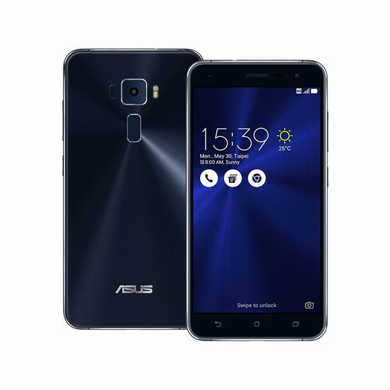  历史最低价！Asus 华硕 ZenFone 3 灵智 ZE520KL 32GB 5.2英寸 双卡双待 解锁版智能手机3.7折 209.98加元包邮！