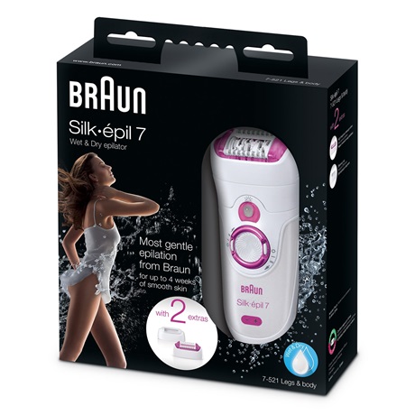  金盒头条：Braun 博朗 Silk-Epil 7521 粉色女士电动脱毛器6.1折 67.49加元包邮！