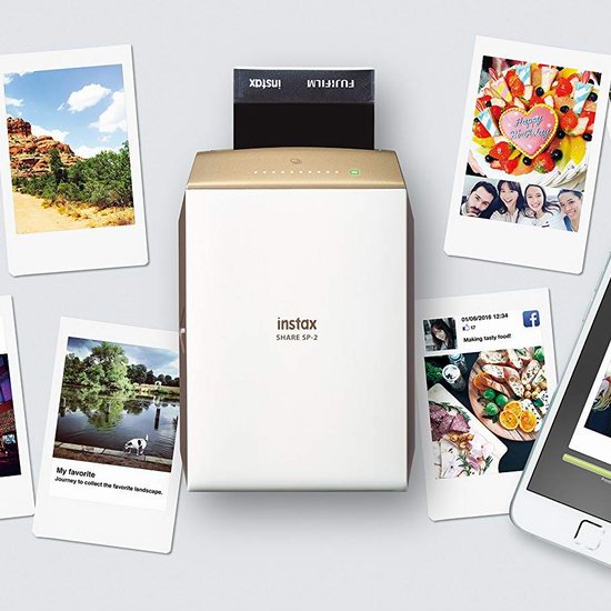  历史新低！Fujifilm 富士 Instax Share SP2 拍立得 手机打印机+相片纸+磁性相框超值装4.4折 99加元清仓并包邮！2色可选！