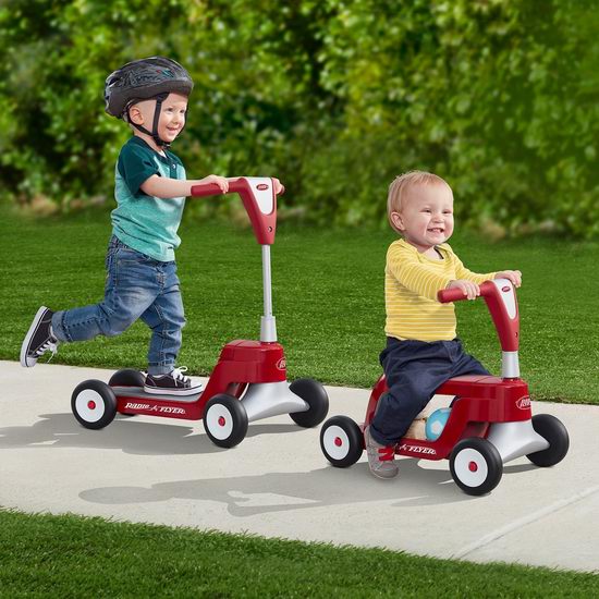 Radio Flyer Scoot 2合1滑板车/扭扭车 50.37加元包邮！