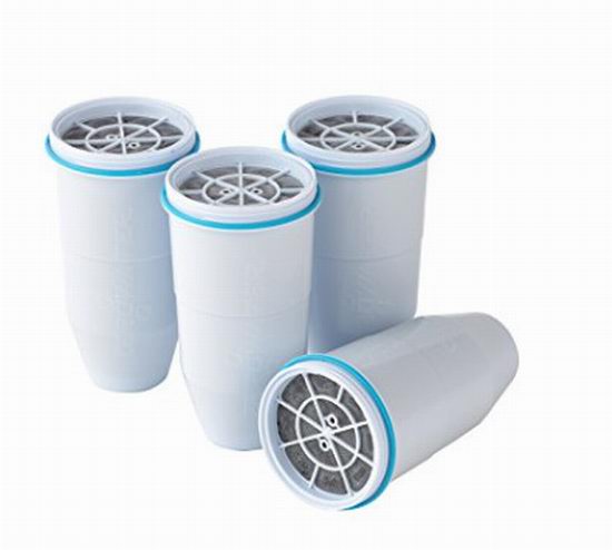  ZeroWater 家用净水器/净水壶 过滤芯 4个装 59.96加元（原价 67.96加元）