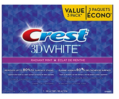  Crest 3D White美白牙膏 3件套 5.59加元特卖！