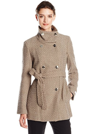  CK双排扣羊毛大衣 52.25加元（xs码），原价 168.99加元，包邮