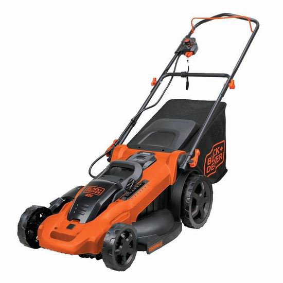  BLACK+DECKER CM2043C 40V Max 无绳充电式割草机 8.5折 425加元包邮！配送2个锂电池！