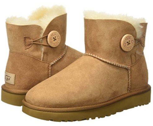  UGG Mini Bailey Button Ii 女士时尚雪地靴5.3折 95.88加元起包邮！3色可选！