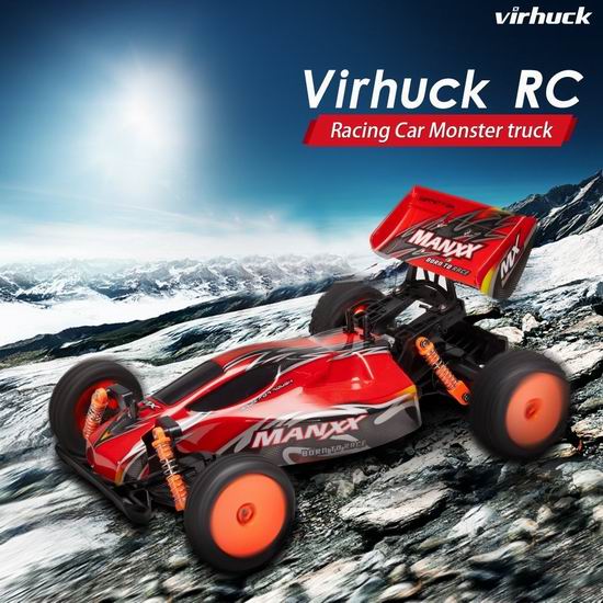  超级白菜！Virhuck 1/10 2WD RC 超强动力 大型遥控越野赛车1.1折 17.99加元包邮！