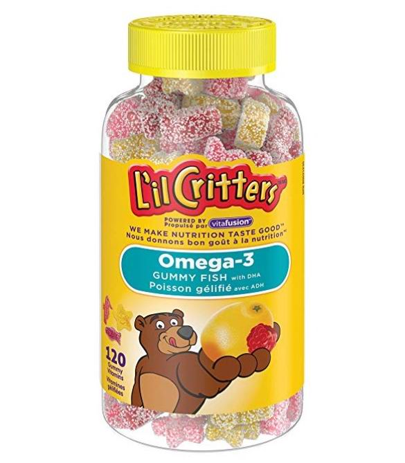  L'il Critters Omega-3 儿童鱼油软糖 8.52加元，原价 14.29加元