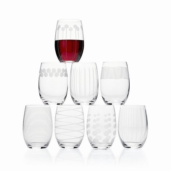  超级白菜！MIKASA Cheers 优质水晶玻璃酒杯8件套1.4折 24.99加元！