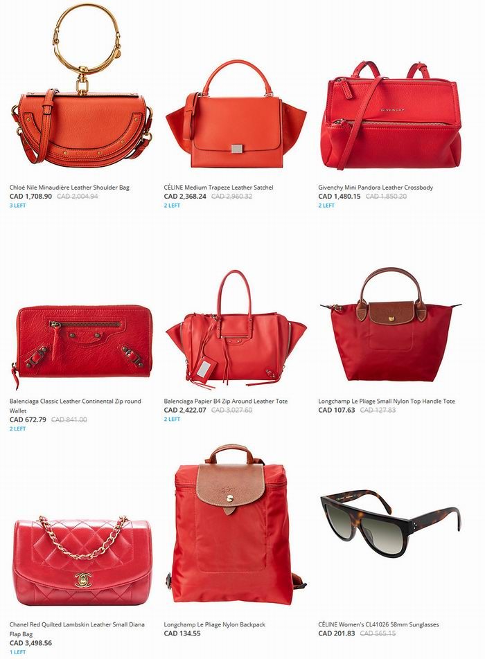 精选 Celine、Chloe、Givenchy、Balenciaga等品牌美包、太阳镜、美妆 5.3折起特卖！
