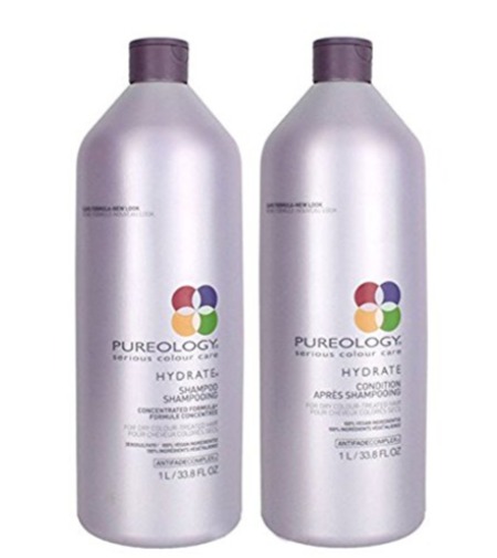  Pureology Hydrate水润保湿洗发护发套装 99加元（33.8盎司/每瓶），为受损发质带来全面保湿滋润！
