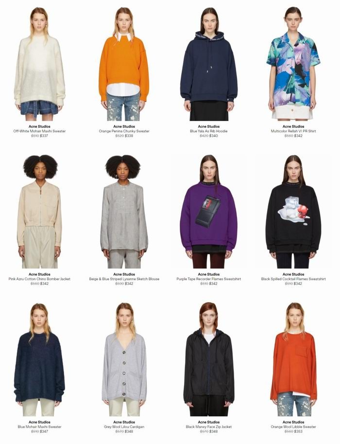 瑞典品牌！Acne Studios针织毛衣、围巾、卫衣、美鞋 5.5折 119加元起特卖！