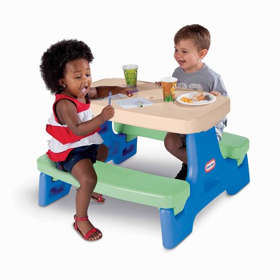 Little Tikes 小泰克 Easy Store 儿童餐桌/游戏桌套装 85.89加元包邮！