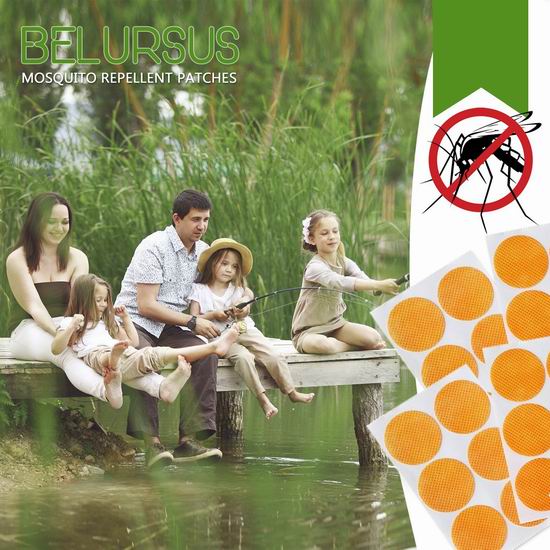  销量冠军！Belursus 100%日本纯天然环保 驱蚊贴纸/防蚊贴（60片） 6.9加元！