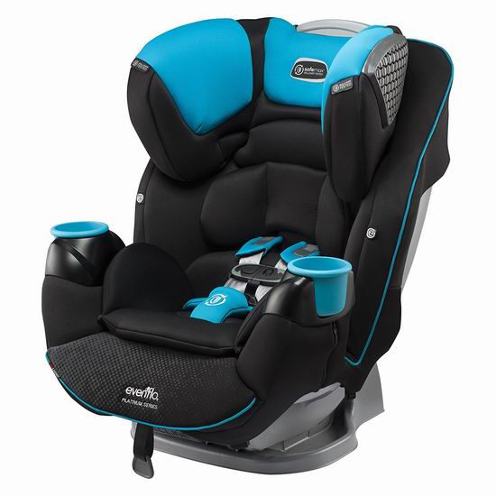  历史新低！Evenflo Platinum SafeMax 成长型 儿童汽车安全座椅5.5折 219.99加元包邮！两色可选！