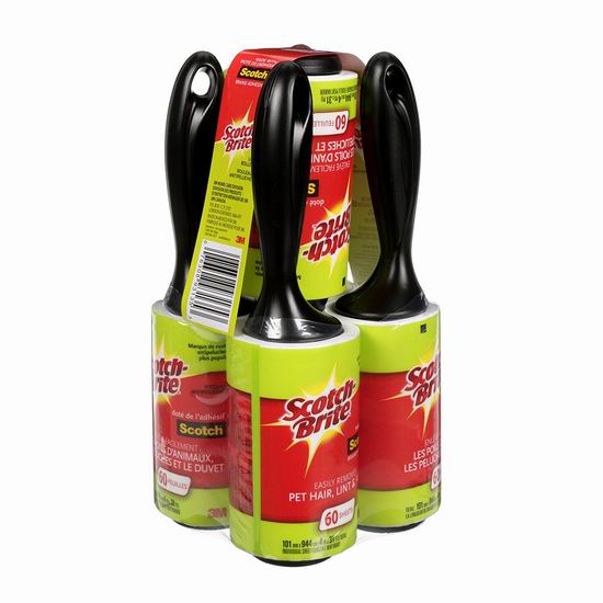  历史新低！Scotch-Brite Lint 滚毛器/粘毛器5件套 9.7加元！