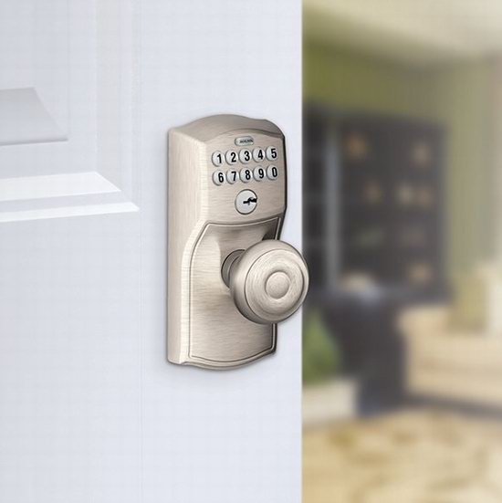  Schlage 西勒奇 FE595 CAM 619 GEO 电子密码门锁 112.83加元包邮！