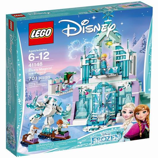  历史最低价！LEGO 乐高 41148 冰雪奇缘 艾莎的魔法冰雪城堡（701pcs） 69.97加元包邮！