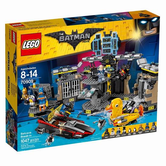  历史新低！LEGO 乐高 70909 蝙蝠侠大电影 蝙蝠洞突袭（1047PCS）7.2折 93.97加元包邮！