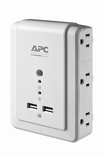  金盒头条：APC P6WU2 迷你2口USB充电+6口插座7.2折 21.11加元！