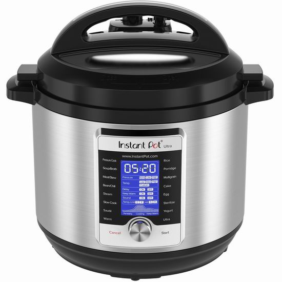  历史新低！Instant Pot Ultra 8夸脱超大容量 10合一 超智能电压力锅6折 137.99加元包邮！