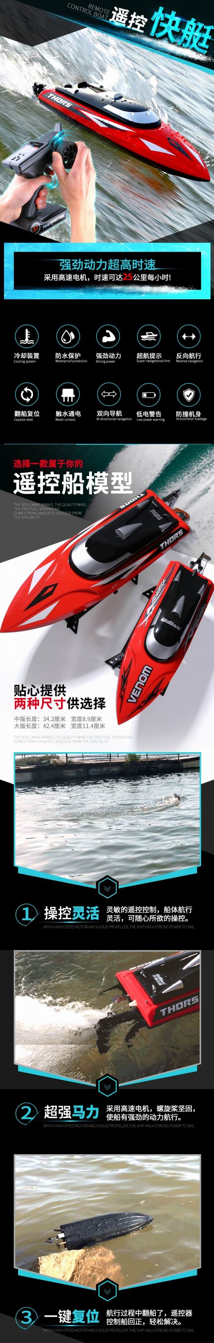Udirc 优迪 UDI001 无线遥控 高速快艇5折 44.99加元包邮！