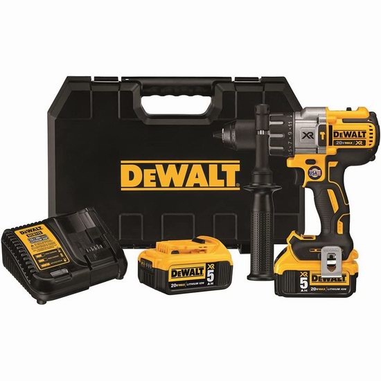  DEWALT 得伟 DCD996P2 20V Max XR 双锂电 无绳强力震动电锤/起子机 389加元包邮（canadiantire售价 519.99加元）