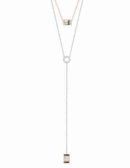  SWAROVSKI Hint Versatile 混搭水晶吊坠项链 2件套 118.3加元，原价 169加元，包邮