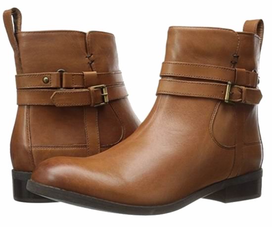  白菜价！Clarks Pita Austin 女式真皮短靴（7码）1.5折 33.26加元清仓！