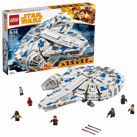  Lego 乐高 75212 星球大战系列 神速千年隼（1414pcs）8折 159.99加元包邮！