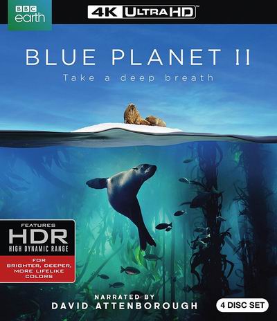  历史新低！《Blue Planet II 蓝色星球2》4K超高清蓝光影碟套装4.3折 25.99加元！DVD版20.99加元！