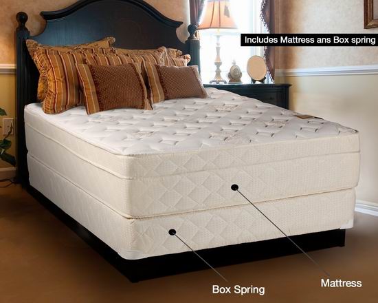  白菜价！手慢无！Continental Sleep 豪华系列 13英寸 Full 超硬床垫+床盒套装3.2折 259.54加元包邮！