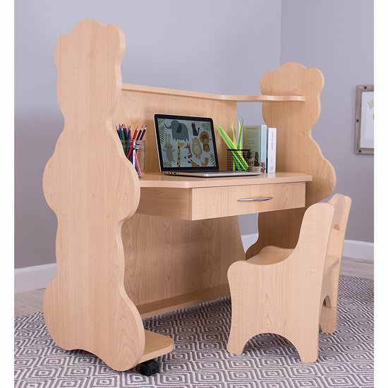  白菜价！历史新低！Ace Baby Furniture 高度可调 可移动 儿童书桌+椅子套装2.3折 153.85加元包邮！