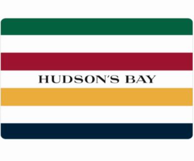  Hudson's Bay 电子礼品卡100加元仅售90加元！