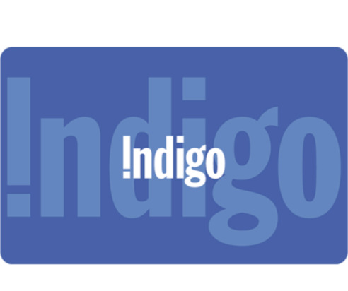  Indigo 电子礼品卡100加元仅售90加元！