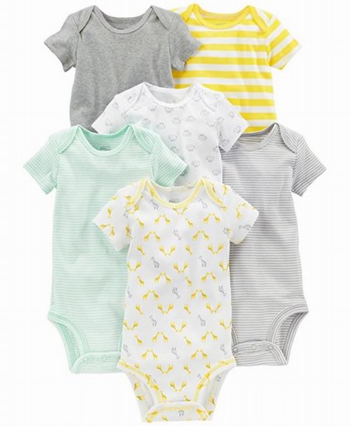  Simple Joys by Carter's 宝宝纯棉服饰 6件套 20.54加元起特卖！3款可选！