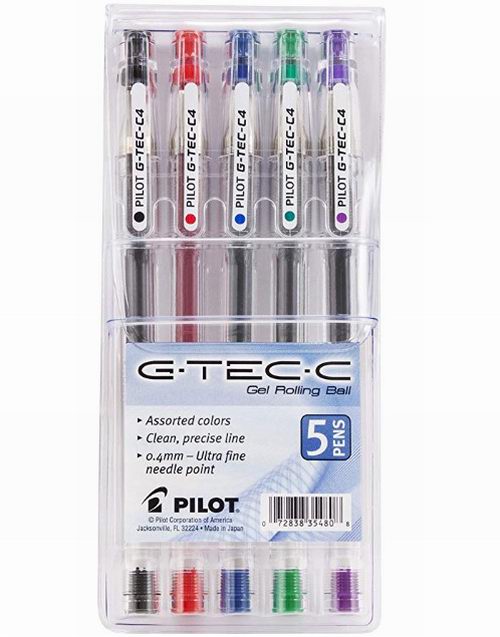  Pilot G-Tec-C 圆珠笔 5支装 9.58加元，原价 17加元