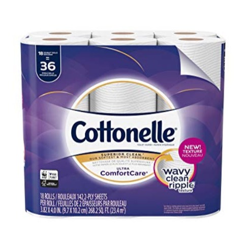  Cottonelle Ultra 18卷双层超软卫生纸 10.99加元，原价 25.46加元