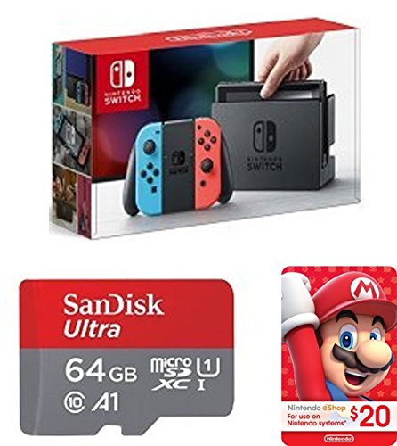  Nintendo 任天堂 Switch 便携式游戏机 379.99加元包邮！送20加元礼卡+64GB储存卡！2色可选！会员专享！