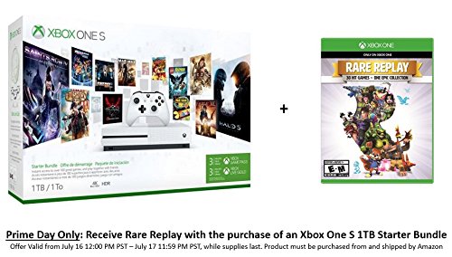  历史新低！Xbox One S 1TB 家庭娱乐游戏机+《Rare游戏合集》套装 299.99加元包邮！会员专享！