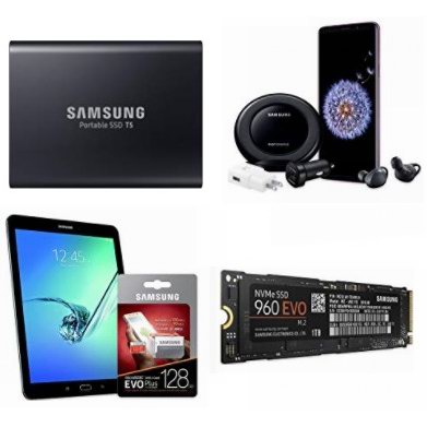  精选 Samsung 三星 Galaxy S9+智能手机、平板电脑、智能手表、360度相机、便携式/卡式固态硬盘等4.4折起！会员专享！