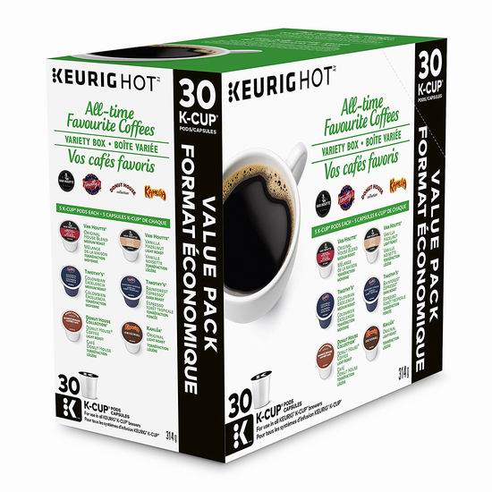 精选多款 Keurig K-Cup 咖啡胶囊5.8折起！会员专享！