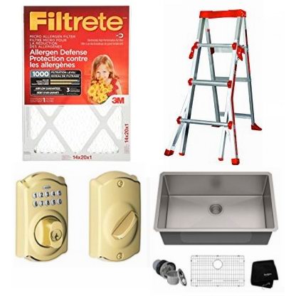  精选 Filtrete、Schlage、Weiser、Delta 等品牌空调过滤网、密码门锁、盐灯、水龙头、水盆等4.7折起！会员专享！