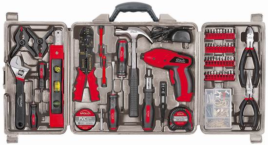  历史新低！Apollo Precision Tools DT0738 家用工具161件套3.7折 61.52加元包邮！