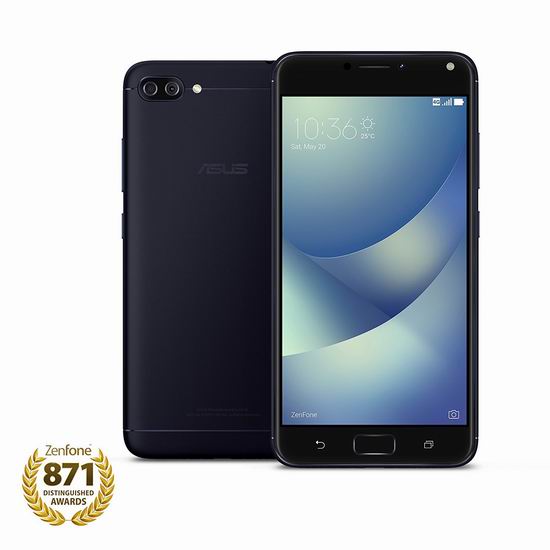  历史新低！Asus 华硕 ZenFone 4 Max 5.2英寸 双卡双待 解锁版智能手机（2GB/16GB）6.4折 179.96加元包邮！