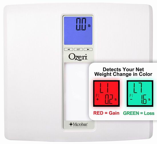  Ozeri ZB20 WeightMaster II 智能数字式体重秤4折 24.01加元！2色可选！