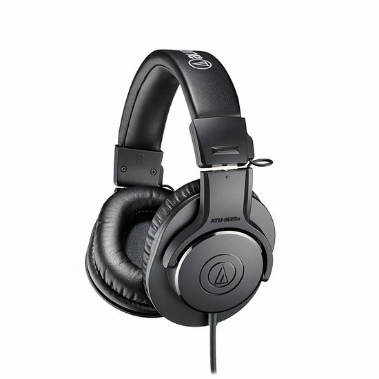  Audio-Technica 铁三角 ATH-M20x 专业监听耳机 64加元包邮！